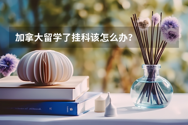 加拿大留学了挂科该怎么办？