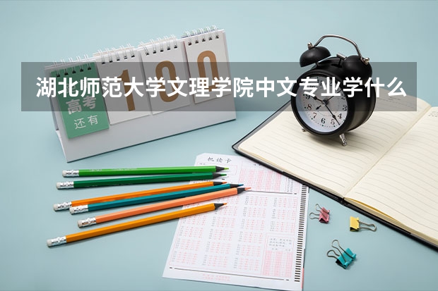 湖北师范大学文理学院中文专业学什么