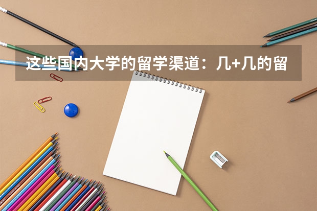 这些国内大学的留学渠道：几+几的留学项目、3+2国际本硕连读、直通项目等等究竟是些什么？