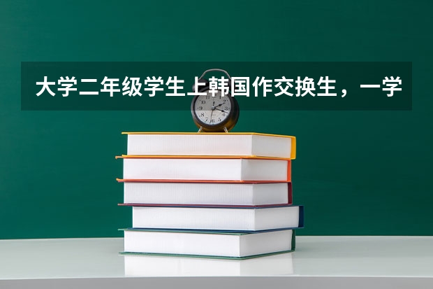 大学二年级学生上韩国作交换生，一学期总费用是多少人民币？