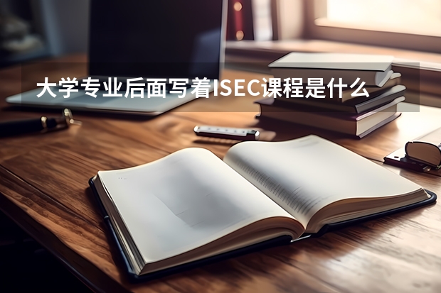 大学专业后面写着ISEC课程是什么意思。?