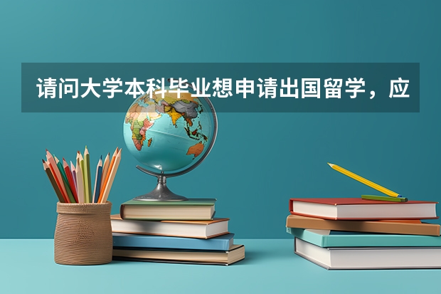 请问大学本科毕业想申请出国留学，应该怎么准备？