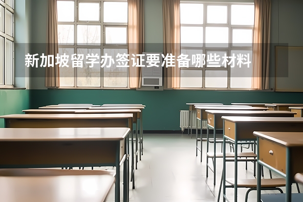 新加坡留学办签证要准备哪些材料