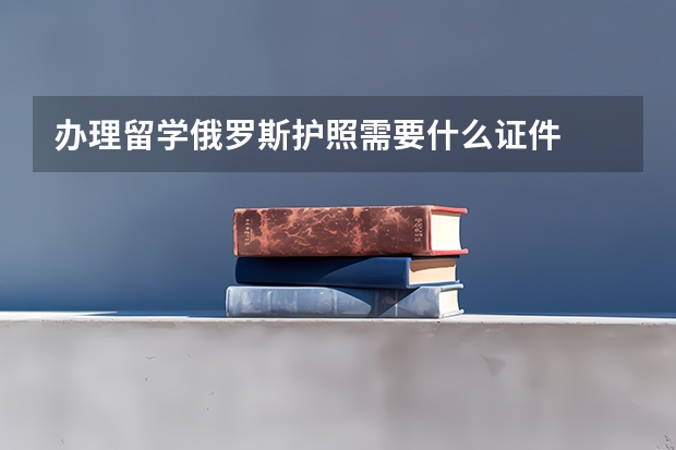 办理留学俄罗斯护照需要什么证件