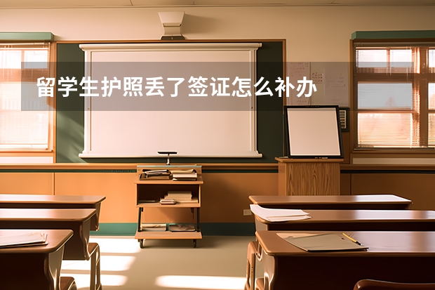 留学生护照丢了签证怎么补办