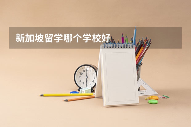 新加坡留学哪个学校好