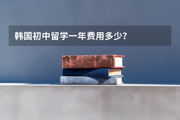 韩国初中留学一年费用多少？