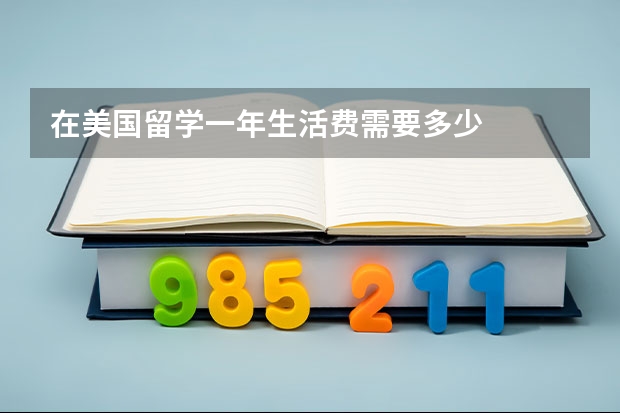 在美国留学一年生活费需要多少