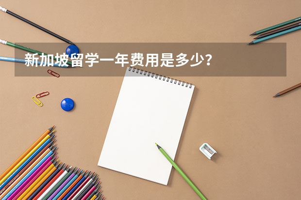 新加坡留学一年费用是多少？