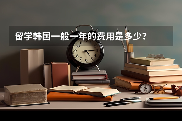 留学韩国一般一年的费用是多少？